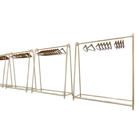 Tienda de ropa especial estante de exhibición percha de oro tipo piso hierro forjado estante de ropa infantil percha de ropa de mujer estante de vestido de boda image 6