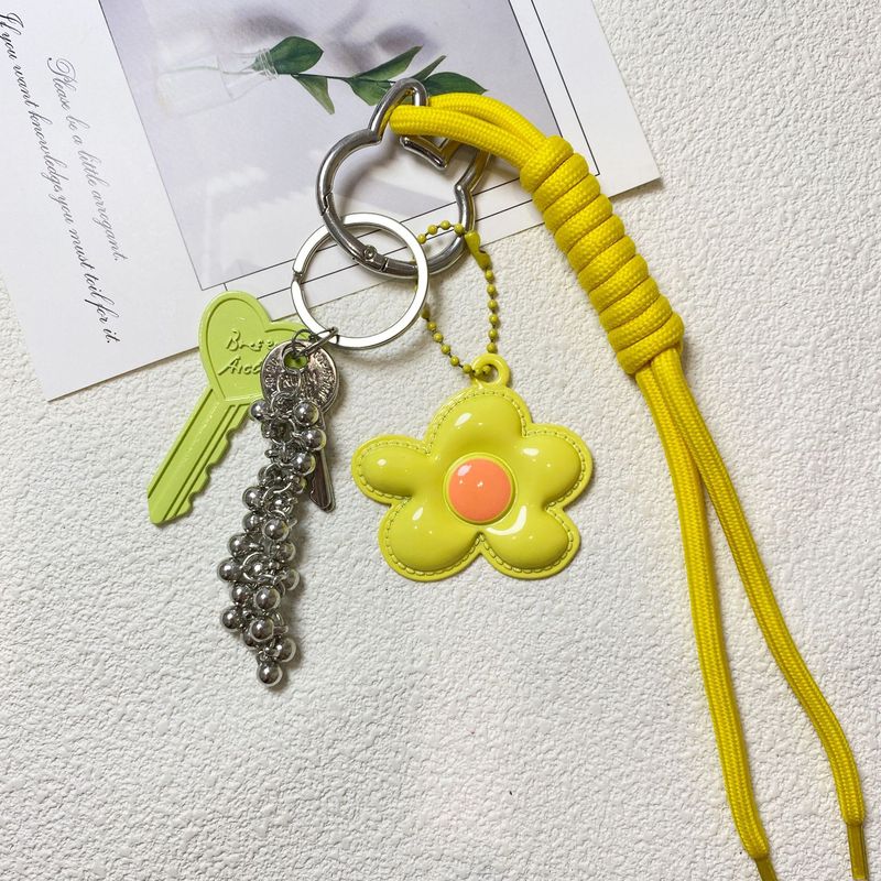 新しいカラフルな花五弁花ドーパミンペンダントペンダント合金 diy キーホルダーバッグジュエリーペンダント|undefined