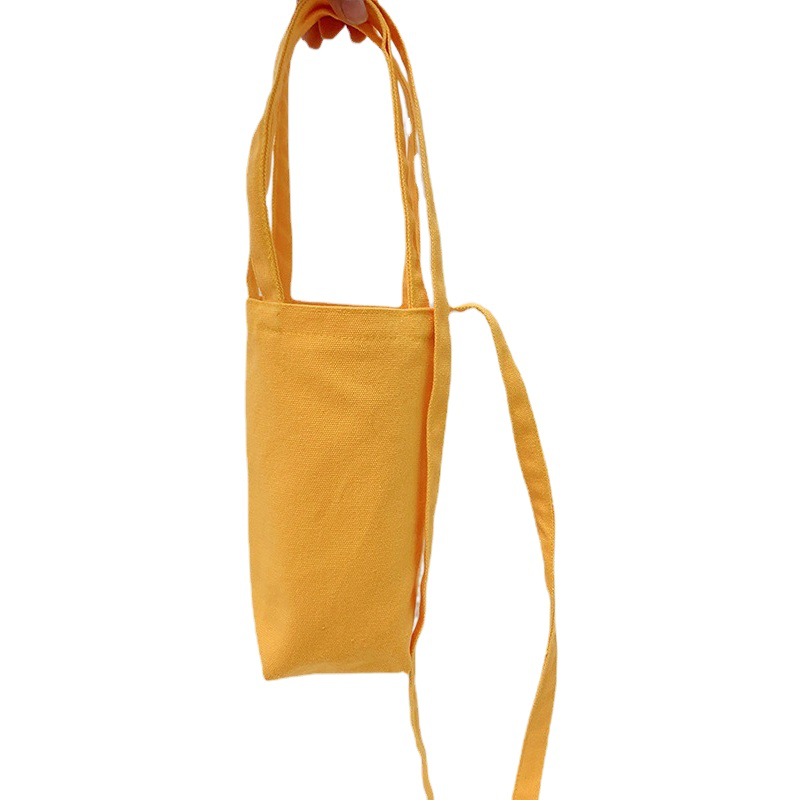 Bolsa de lona creativa portátil crossbody bolsa de paraguas bolsa de teléfono móvil cubierta de la caldera botella de agua bolsa de leche té aislado taza de agua cubierta