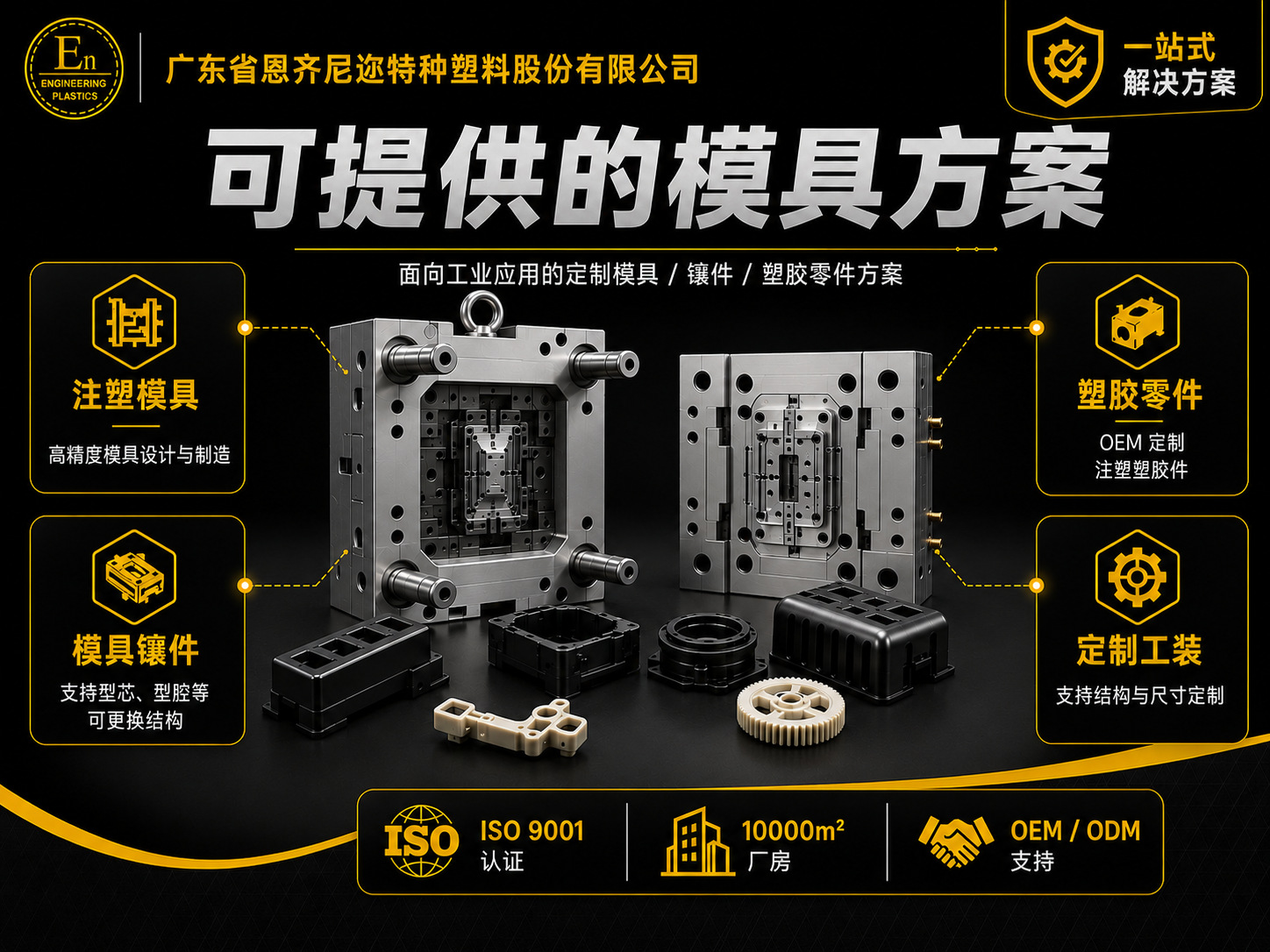 Design Plastic Shell Molds, Industrial Parts, Car Door Panels, Interior Parts, and Injection Plastic Molds Based on Provided Drawings and Samples