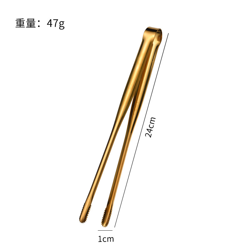 304韓国式焼肉クリップステンレスバーベキュークリップステーキクリップ金色バイキング焼肉クリップ延長パンクリップ|undefined