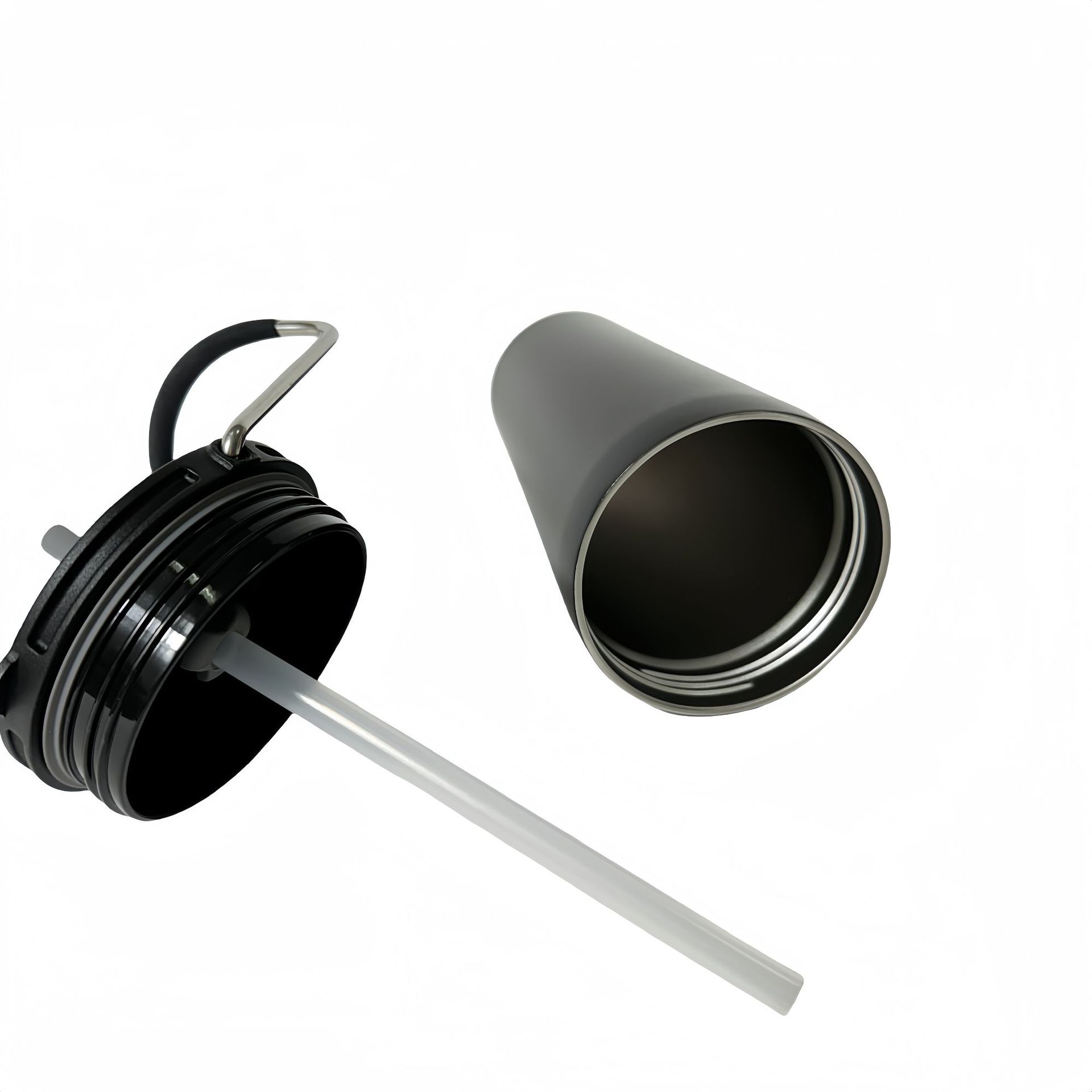 Taza de aislamiento de acero inoxidable de comercio electrónico transfronterizo taza de paja portátil al aire libre taza de hielo de 20oz de gran capacidad