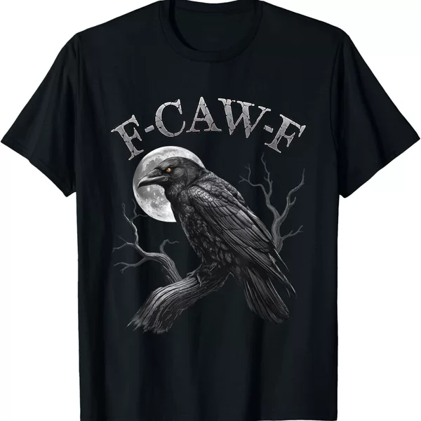 Amazon European and American Trendy F-Caw-F Fun Printed Neutral Loose Round Neck Top Summer Casual Short Sleeves