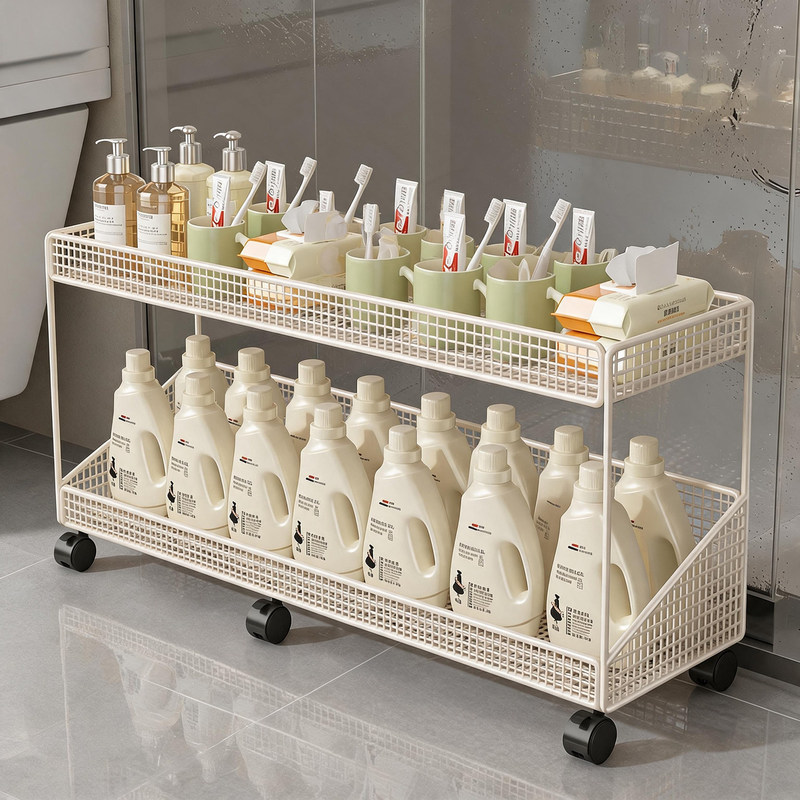 Bathroom storage rack, laundry detergent organizer, toothbrush holder, mobile cart, toilet wet wipe holder Bathroom storage rack, laundry detergent organizer, toothbrush holder, mobile cart, toilet wet wipe holder