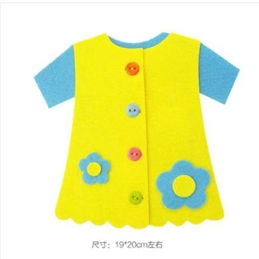幼稚園の手作りdiy小班区域材料知育区不織布自作糸通しボタンファスナー遊具|undefined