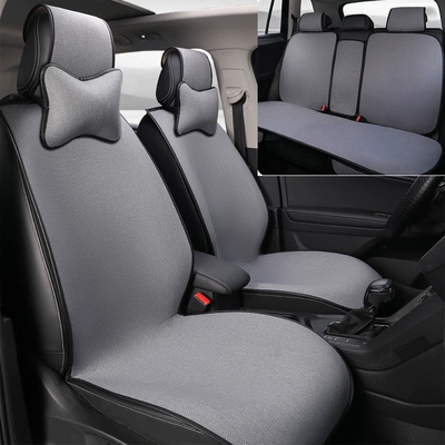 Four Seasons Pad, Cushion, Ventilated and Breathable, Won'T Get - gray-comfort-edition-with-2-neck-pillows-rear-bench-seating-general