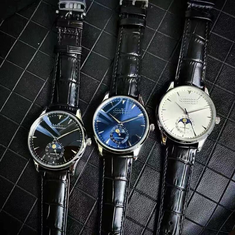 Micro-Business Zf Moon Phase Master Series Ultra-Thin Fully Automatic Mechanical Waterproof Men's Watch Belt Manufacturer with Complete Functions