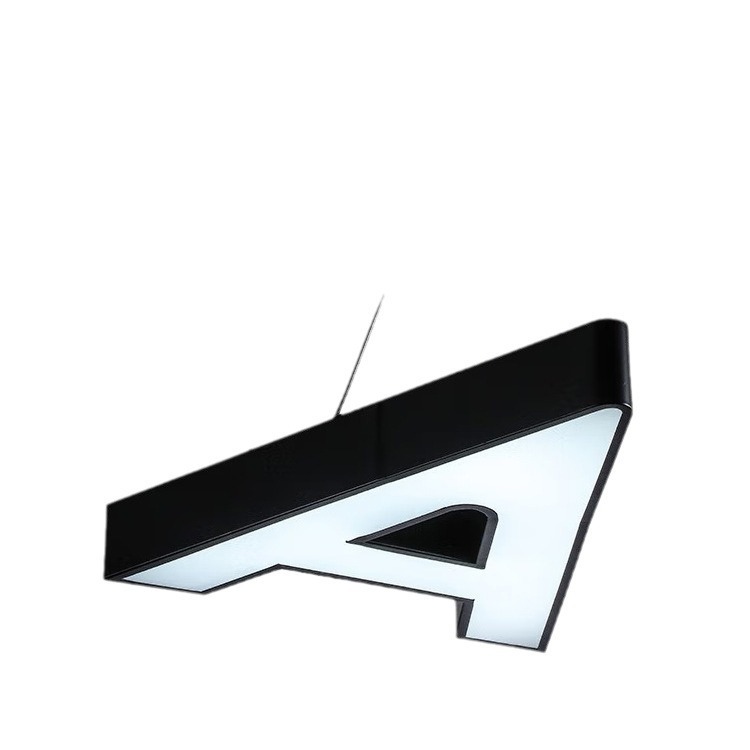 lámpara de letra LED lámpara de forma especial gimnasio centro comercial supermercado de café en línea luz luz de estilo de letra sala de baile candelabros creativos