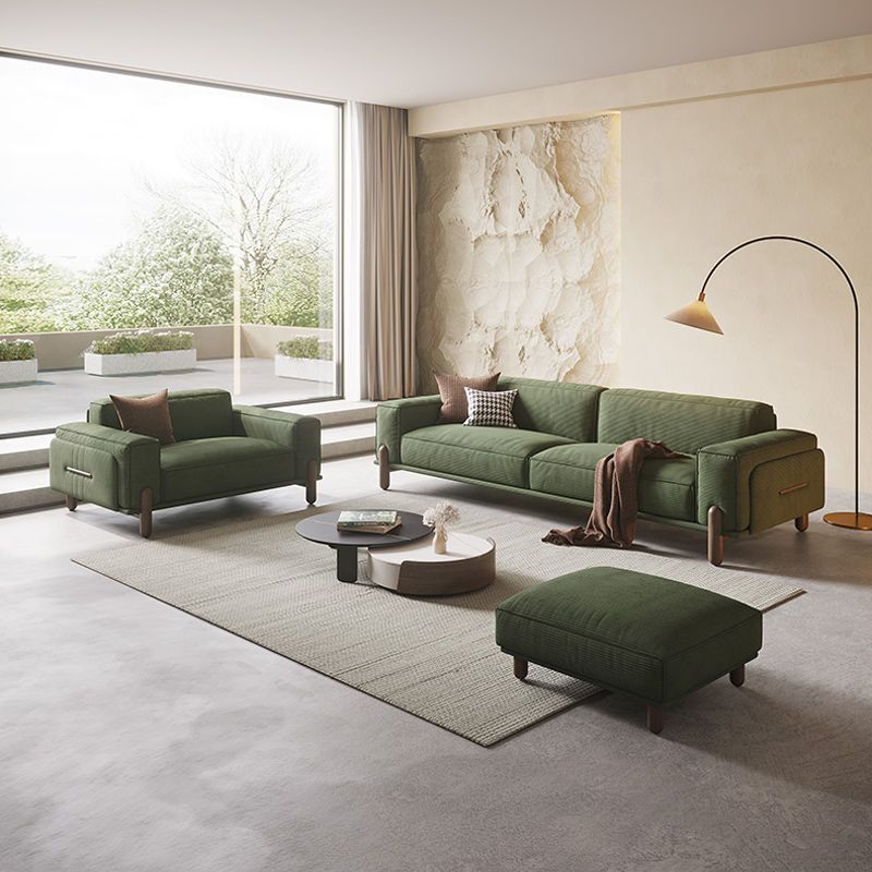 Vintage-Style Retro Sofa, Living Room Velvet Sofa, Three-Seater, Two-Seater, Single Seat, Solid Wood Block Sofa, Can Be Reclined