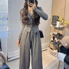 今年流行漂亮小个子时尚搭配一整套2025新款女装秋冬季穿搭两件套