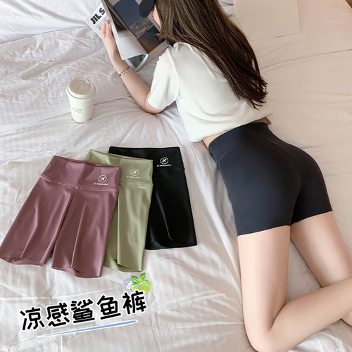 Barbie Shark Pants Women's Thin Summer High Waist Shorts Wear Outer Black Stretch Anti-Exposed Safety Leggings for Women