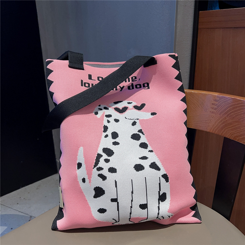 Femmes Moyen Tricoter Animal Fleur Mignon Ouvert Sac D'Épaule display picture 12