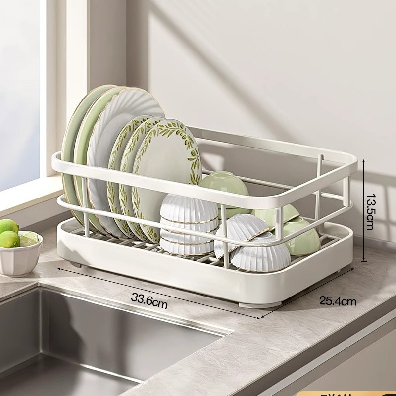 Fregadero de cocina, estante de almacenamiento de platos, estante de drenaje de platos, caja de almacenamiento de platos, encimera, estante para platos, estante para platos