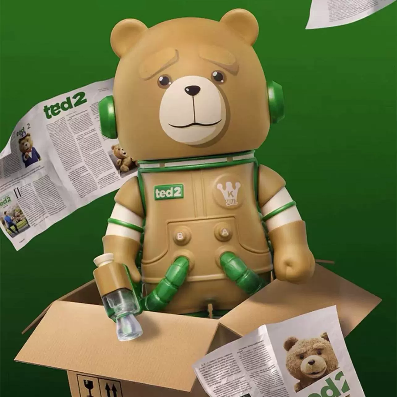 Серия Bubble Mart Anniversary 3 Treasure Blind Blind 100% Mega Space Molly Tide Playing