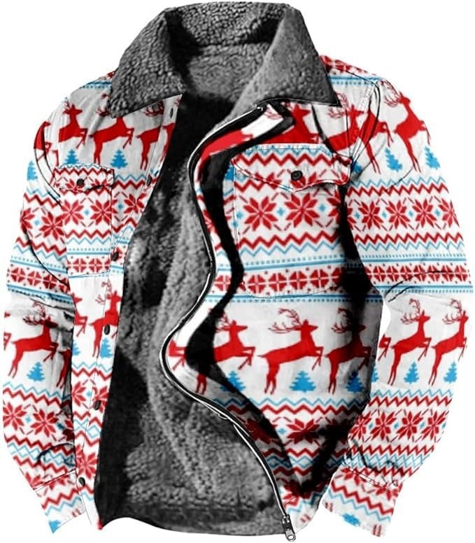 Cross-border en stock bolsillo de costura lateral engrosada casual cremallera suelta Lobo marrón Chaqueta de algodón de manga larga para hombres jóvenes