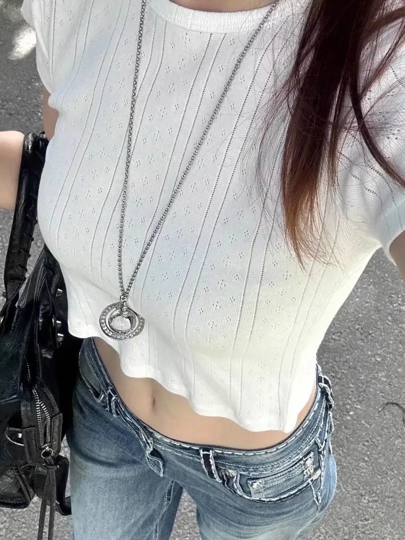 Women's Rhinestone Embroidered Jeans - Heavy-duty Denim Trousers_voghion.com
