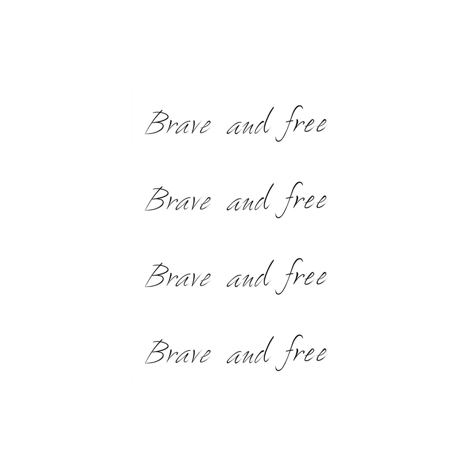 Tatuajes Temporales con Frases en Inglés de Papel de Transferencia de Agua Impermeable para Fiestas image 6