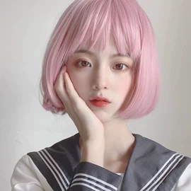 假发短卷发;假发短直发;假发长卷发