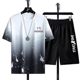 Chaolun cloth quick-drying two-piece men's casual sportswear suit men's summer thin cross-border hot sports suit