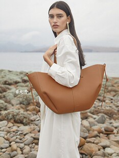Bucket, handheld shoulder bag, capacious shopping bag