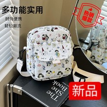 网红时尚小包包2025新款潮日系小清新学生斜挎包可爱女孩小帆布包