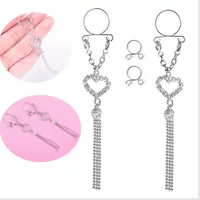 Желаю AliExpress Amazon популярное длинное праздничное кольцо в форме сердца с кисточкой и регулируемым пирсингом сосков Украшения для тела