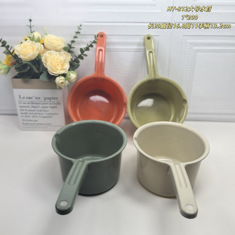 HT-812 cuchara de agua grande 80g longitud 29 diámetro 16,8 altura 11 mango 13,2 cm