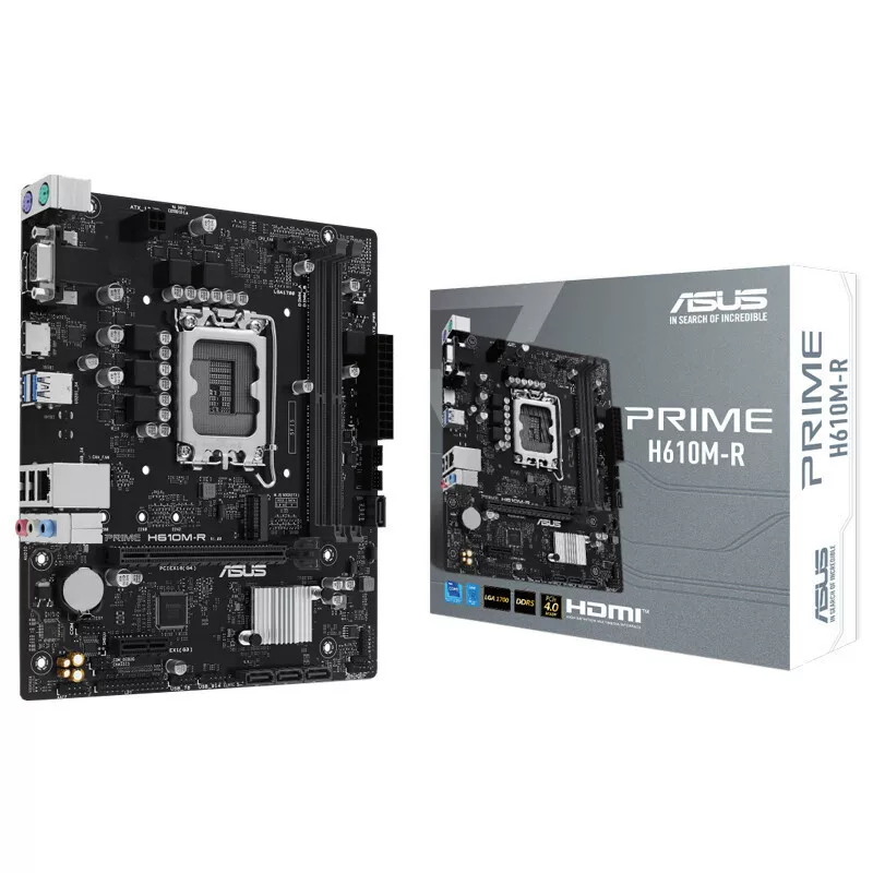 Материнская плата ASUS PRIME H610M-R DDR5 для настольного ПК, поддержка DDR5, подходит для процессоров 12/13-го поколения