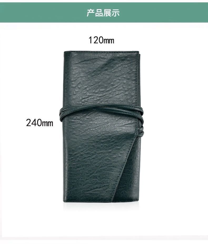 Bolsa de almacenamiento de pinceles de maquillaje La bolsa de cepillos plegable portátil puede contener 12 piezas, 13 piezas, 14 juegos de bolsas de almacenamiento a prueba de polvo