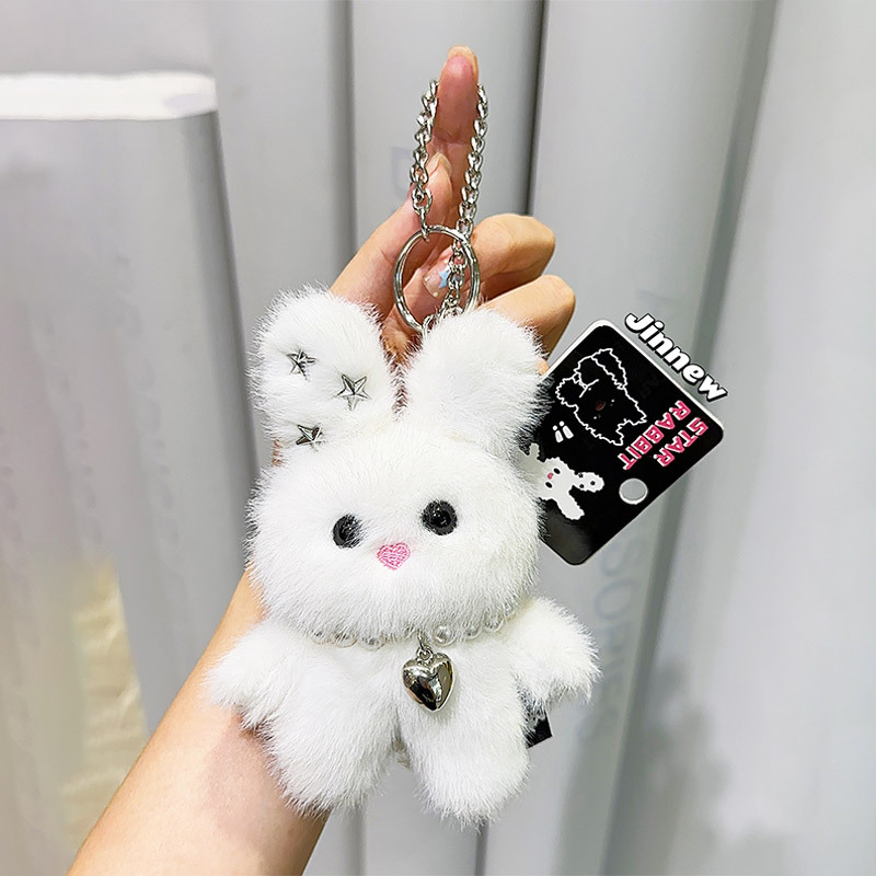 Sweet Cool Star conejo original peluche colgante llavero creativo muñeca coreana pequeña muñeca colgante regalos al por mayor