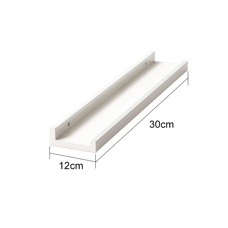 Estante de exhibición de caja ciega Estante de almacenamiento para pared de madera maciza en la pared Estante de almacenamiento de tablero de una sola palabra