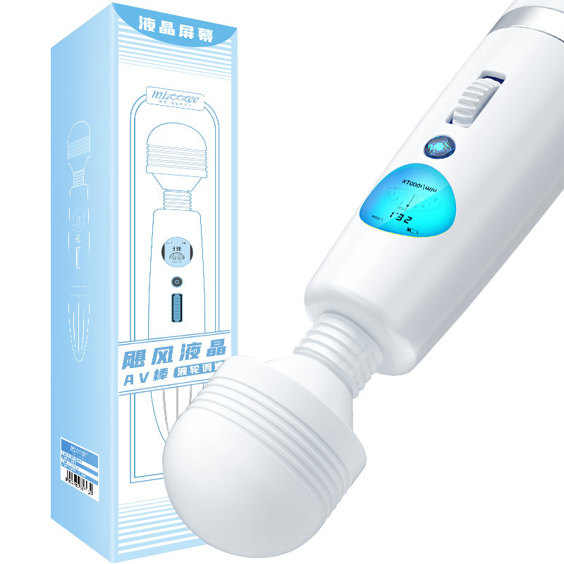 Hurricane LCD AV varilla de vibración eléctrica varilla de masaje varilla de vibración femenina masturbación amor artículos divertidos 60 pcs / caja