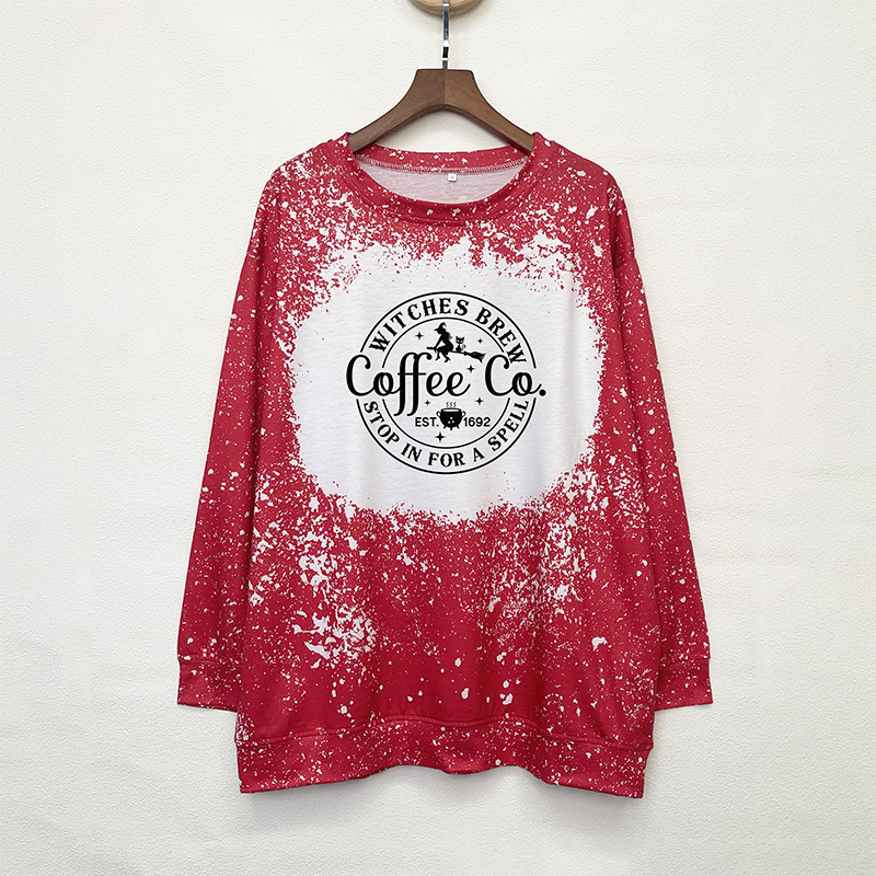 Felpa con cappuccio ampia a maniche lunghe con scollo rotondo autunno e inverno 2024 da donna alla moda con stampa inglese_voghion.com