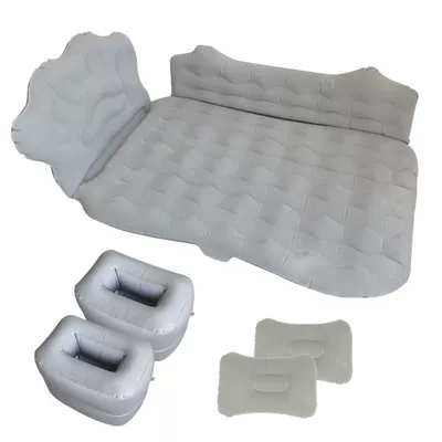 Mattress Rear Exhaust Rear Seat – Vehicle-mounted inflatable bed - default-item-upgraded-footprint-model-flocked-gray-storage-pier-electric-pump