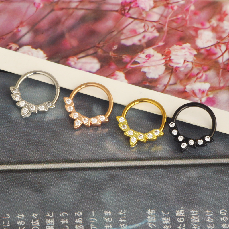 Labret piercing jewelry detail image