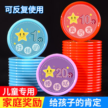 定培训机构奖励币表扬卡儿童奖励卡积分币塑料小学生积分卡代E18