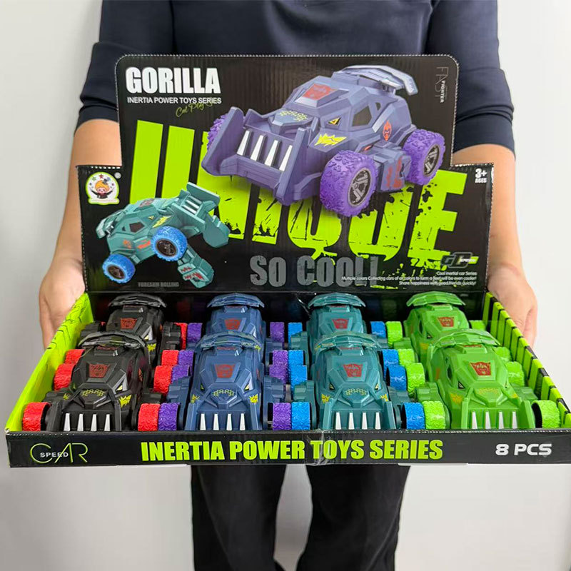 Children's Toy Car Inertia Driving Swing Arm Orangutan Stunt Rolling Car 3 to 6 Years Old Boy Gift Car Wholesale