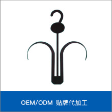 双侧挂钩黑色挂式领带架围巾衣架酒店棉拖鞋家用双钩拖鞋架