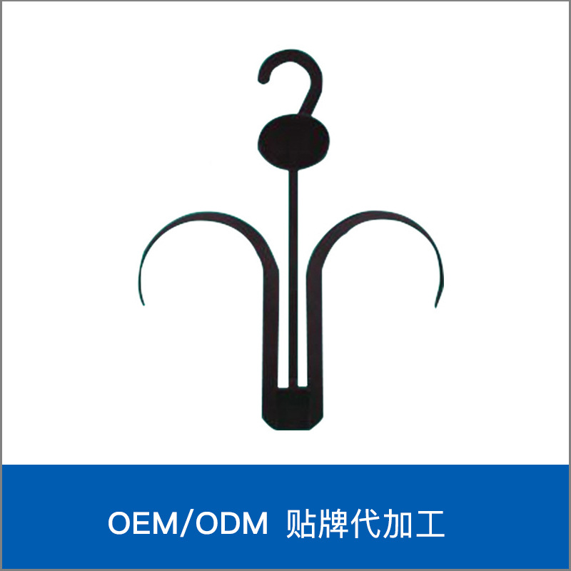 双侧挂钩黑色挂式领带架围巾衣架酒店棉拖鞋家用双钩拖鞋架
