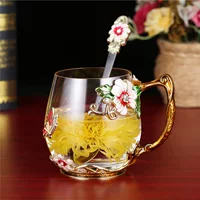 珐琅彩玻璃杯-七夕高颜值情侣对杯推荐