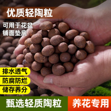 陶粒垫底养花专用多肉土盆栽铺面石花盆水培透气陶土粒回填卫生间