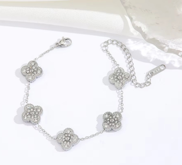 실버 단면 팔찌