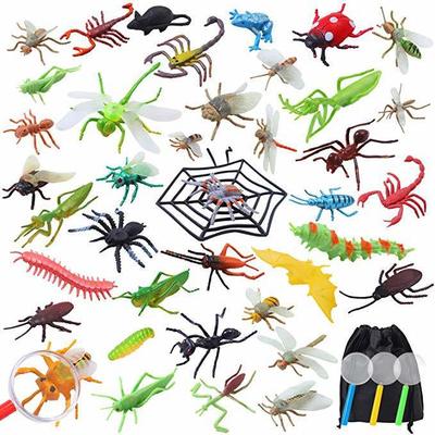 53只仿真动物恐龙昆虫玩具模型知了蜜蜂霸王龙老虎狮子|ru