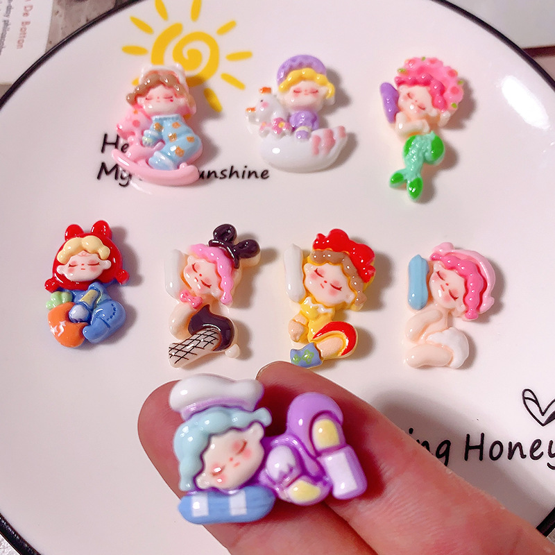 Nuevos accesorios de resina de piernas largas DIY crema adhesivo accesorios de joyería para el cabello caja de teléfono móvil botones de zapatos materiales hechos a mano al por mayor