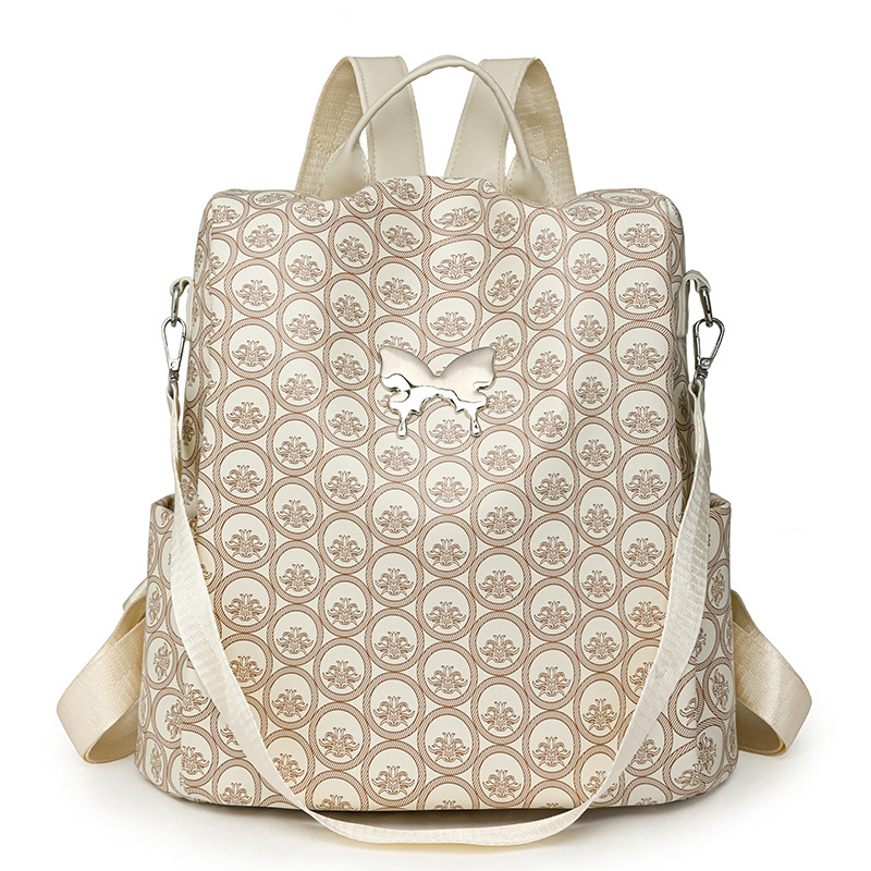 Mochila simple de todo fósforo para mujer moda casual de gran capacidad mochila antirrobo bolso ligero de un solo hombro al por mayor