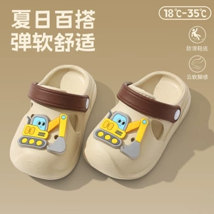 Детские тапочки в стиле Crocs нескользящие мужские тапочки для мальчиков мюли для младенца коллекция 2026 года