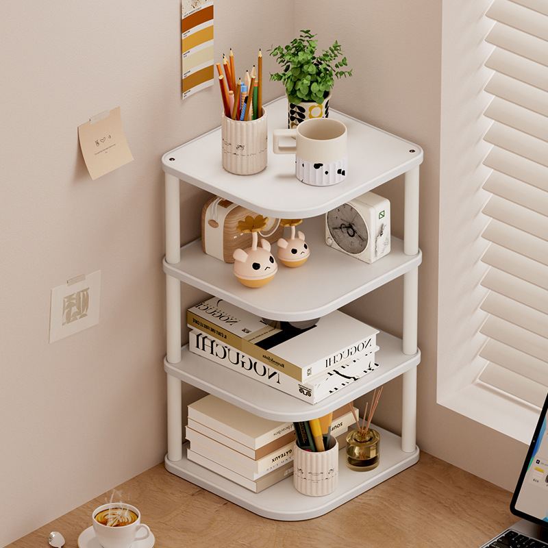Desktop storage rack, multi-layer bookshelf, desk organizer, small and simple desk organizer for students, corner shelf