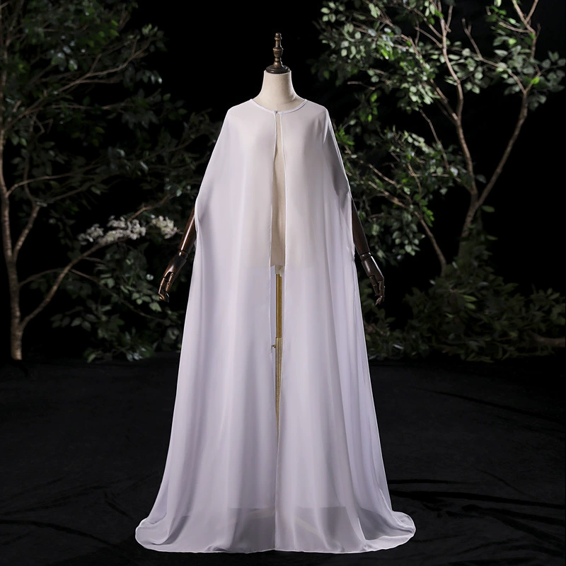 Свадебная шифоновая длинная шлейф шаль тонкая летняя одежда с солнцезащитным плащом плащ трансграничная оптовая продажа