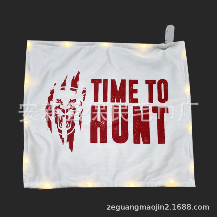 Foreign Trade Fans Led Rally Towel Event Cheering Should Aid Weichao Fiber Flash Luminous Rally Towel Customization