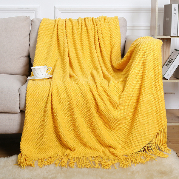 Wool knitted carpet sofa